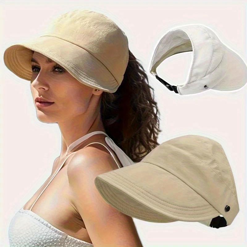 Quick Dry Sun Hat Summer Hats for Women Beach Hat Sun Cap Can Hang Mask Outdoor Breathable Visor UV Protection Upgrade