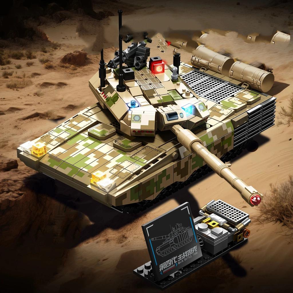 678pcs City Military Army Tank Building Blocks Army Vehicle Model Assemble Bricks Toys Birthday Gifts Children Boys