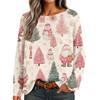 Womens  Fall Sweaters Long Sleeve Print Tops Pullover Sweaters Loose Dressy Casual Basic Clothes