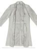 Handmade Formal Casual Workwear Stylish White Men Genuine Leather Trench Coat