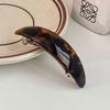 Tortoise Shell Pattern Shiny Surface Large Size Practical Hair Grab Women's Daily Dished Retro Style Decoration Texture Design