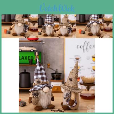 Charming Coffee Gnome Doll Home Decor With Exquisite Polyester Craftsmanship