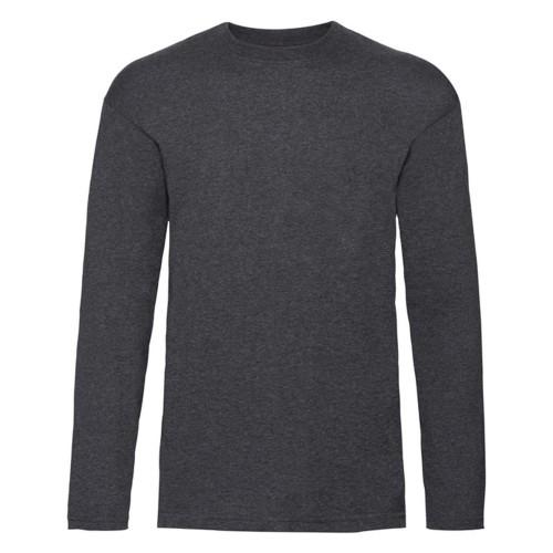 Fruit of the Loom Unisex Adult Valueweight Polycotton Long-Sleeved T-Shirt
