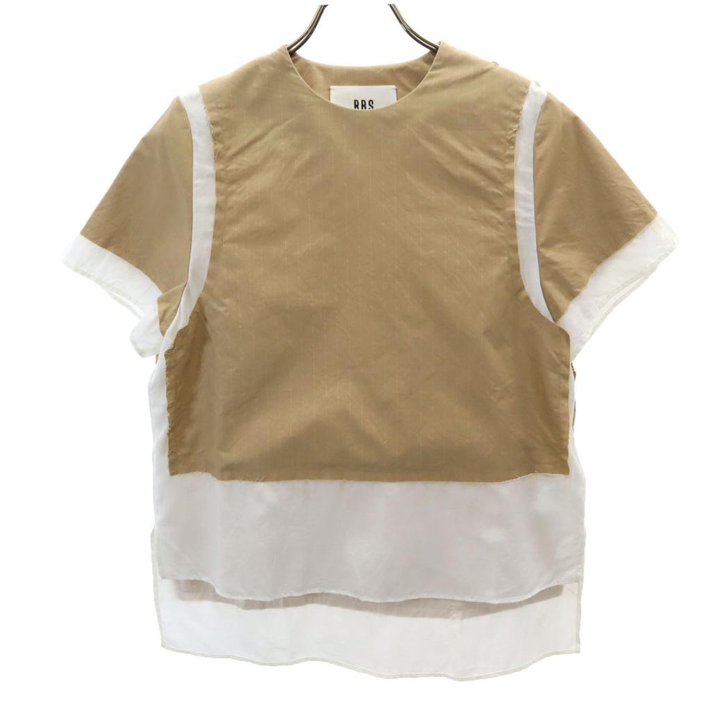 Ray Beams Made In Japan Short Sleeve Cut Beige Women Used
