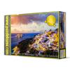 2000 Piece Jigsaw Puzzle - Sunset View of Cruise Ship and Oia Village, Popular Korean Puzzle