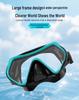 Unisex Large-Frame Diving Mask - Fashionable, HD, Anti-leak, Waterproof Snorkeling Gear