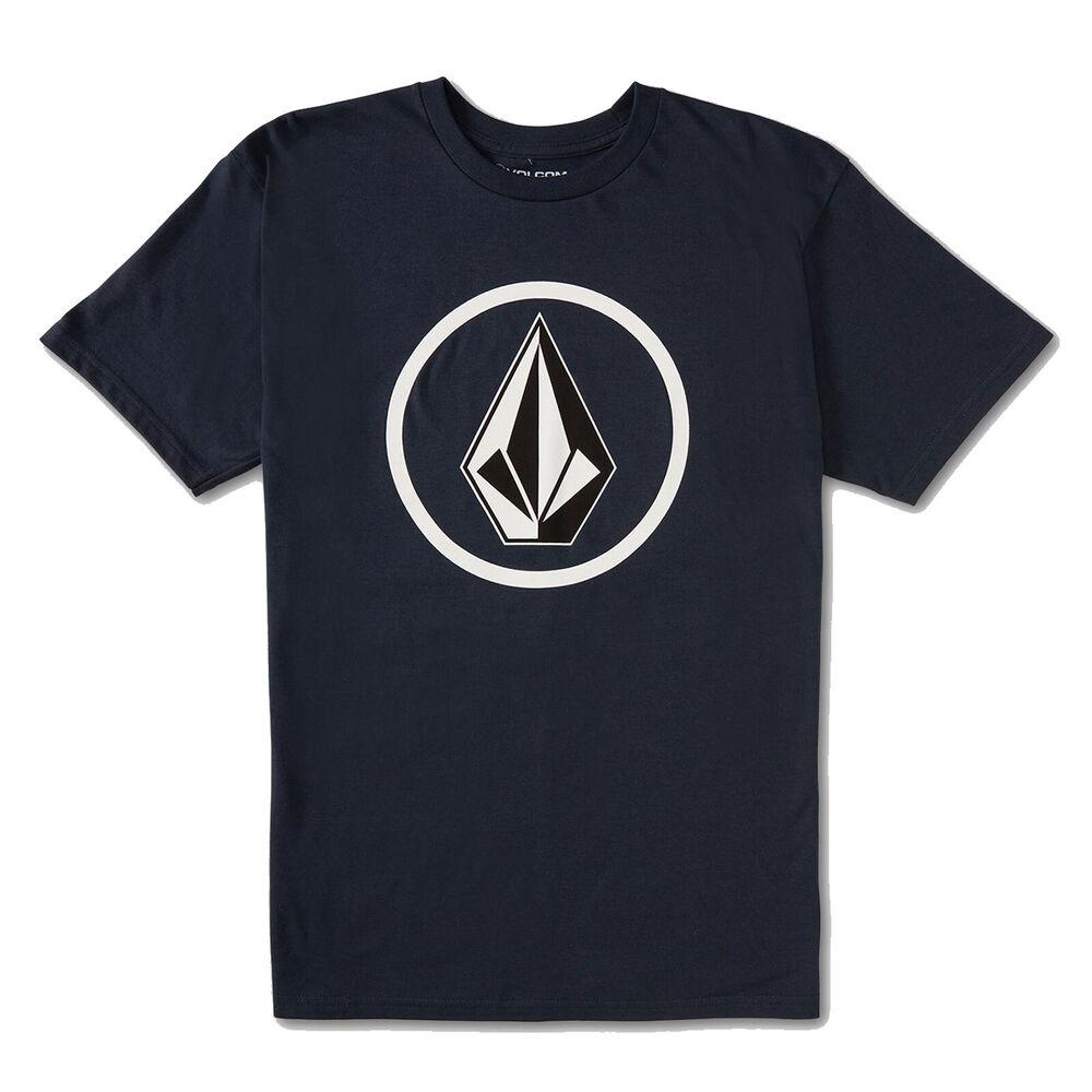 

Volcom Circle Stone Fill Темно-синяя футболка с короткими рукавами в стиле унисекс