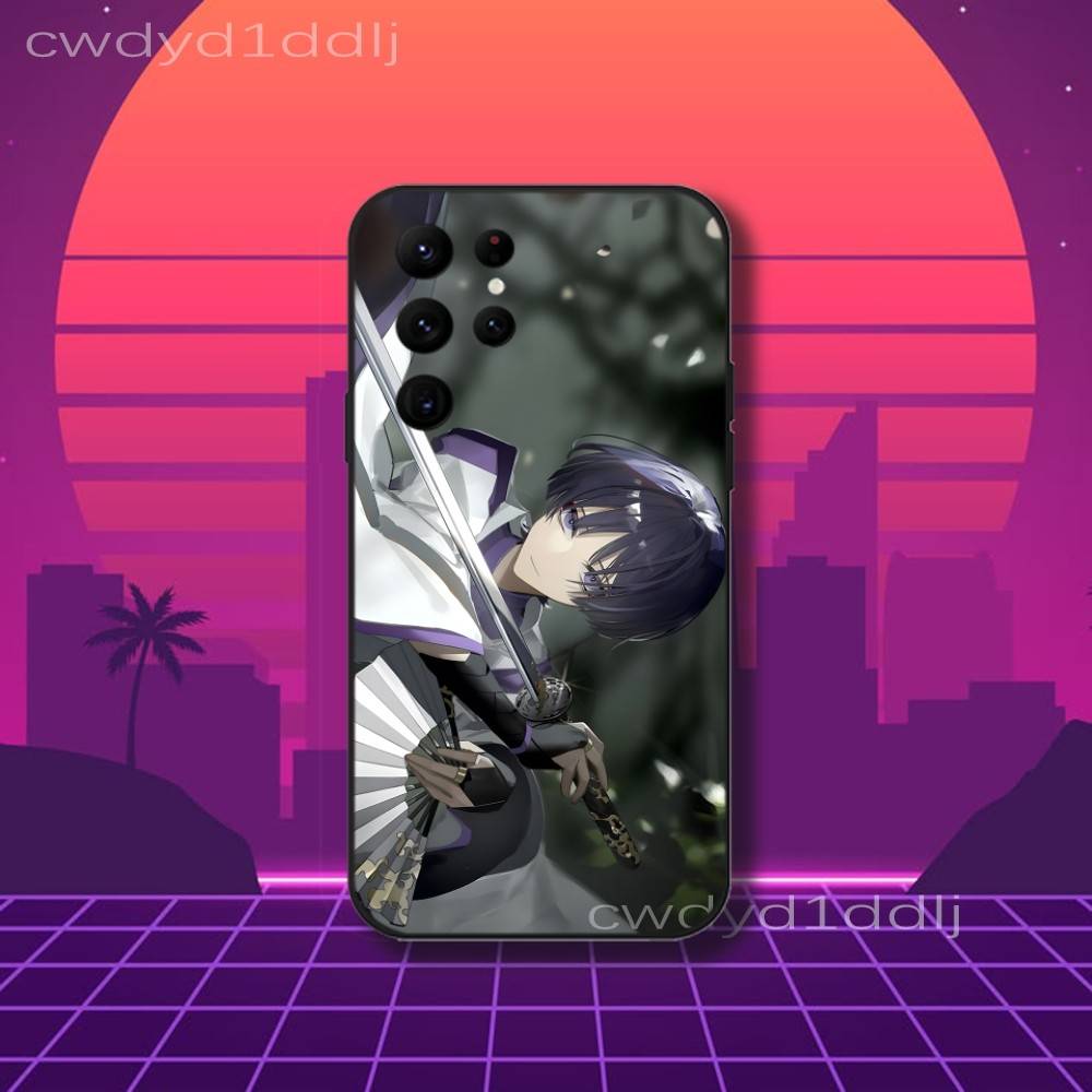 

S-Scaramouche G-Genshin Impact Phone Case For Samsung S10,S21,FE,S21 ,S26,S25,S24,S23,Ultra,S9,S22,Plus Black Shockproof TPU Samsung S25ULTRA