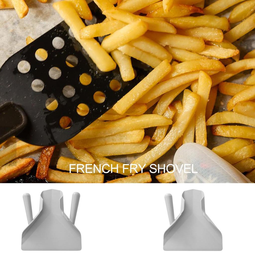 Lopatka na hranolky Lopatka na jídlo Přenosný sáček na hranolky Naběračka Potravinářský materiál Domácí Protiskluzová Kuchyňské náčiní na hranolky