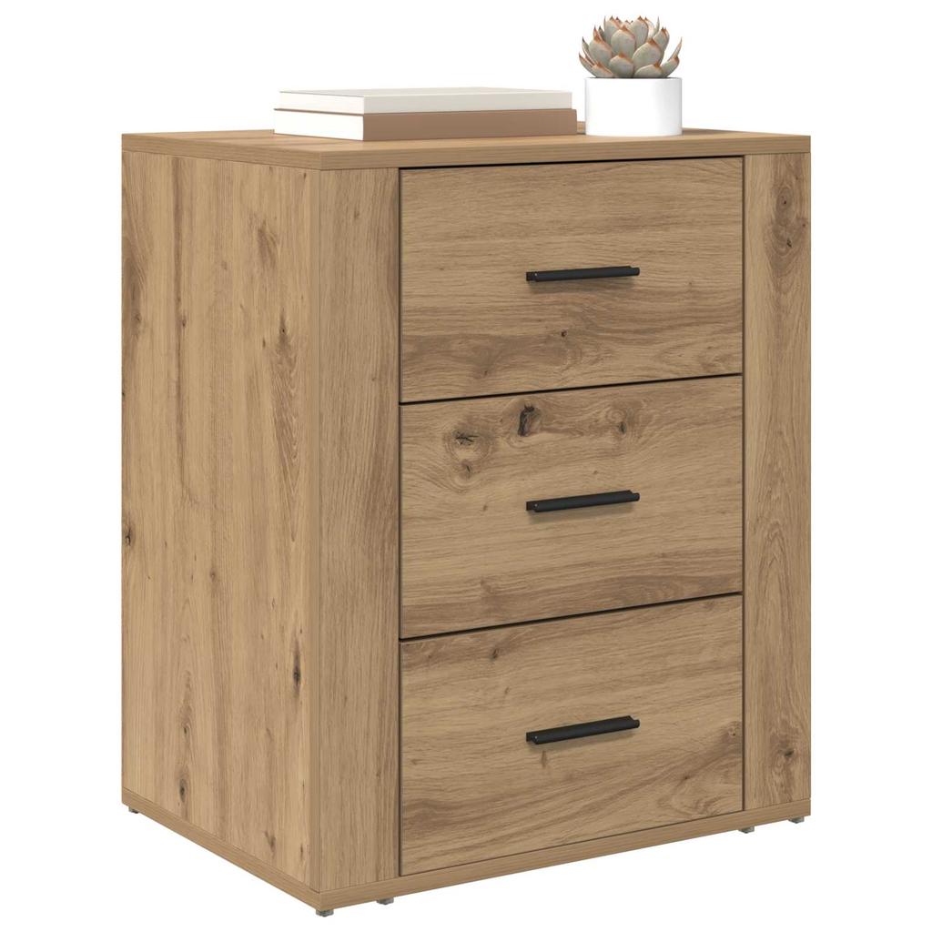 Nightstand Artisan Oak 35 X 50 X 60 Cm Engineered Wood