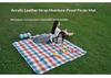 Wasserdichte Outdoor-Picknickmatte mit Lederriemen für Camping und Strand