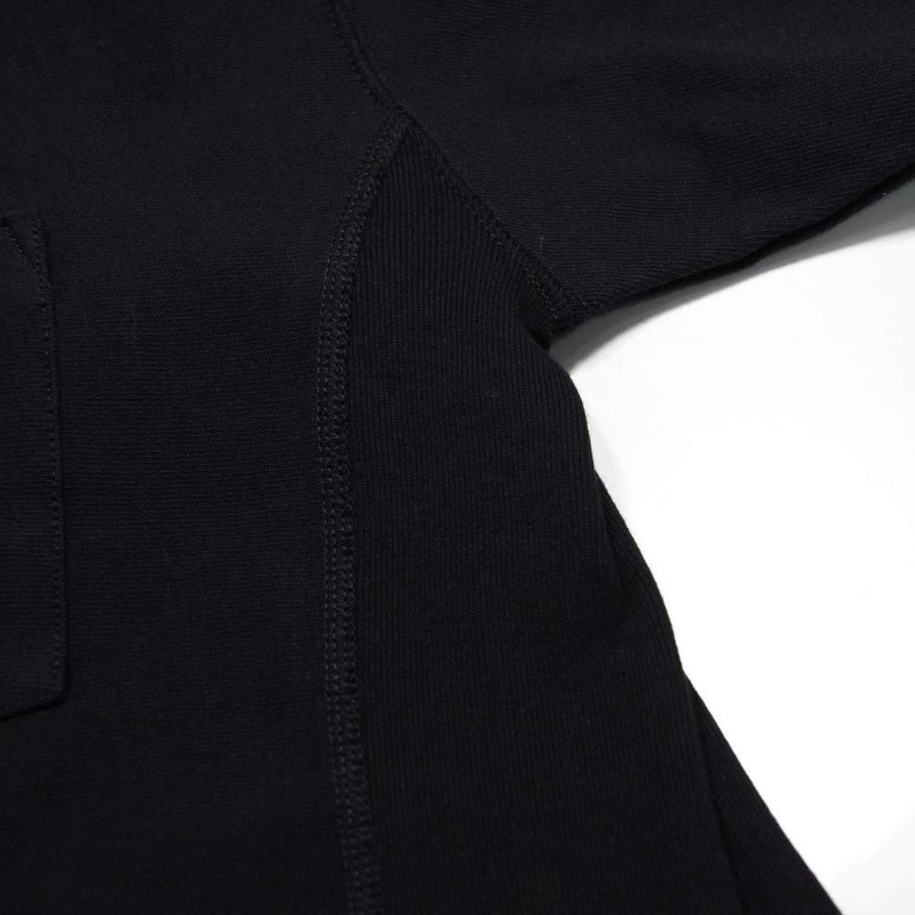 Short Sleeve Cotton Standard Short Sleeve with Pocket Reverse Short Sleeve Pocket Black M [Champion] 100% 9.4oz T-Shirt Weave(R) T-Shirt Men's C3-P318