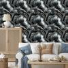 Graphite and gray ink wallpaper for living room and bedroom 50x1000