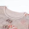 Elegant Women's Faux Two-Piece 3/4 Sleeve Top