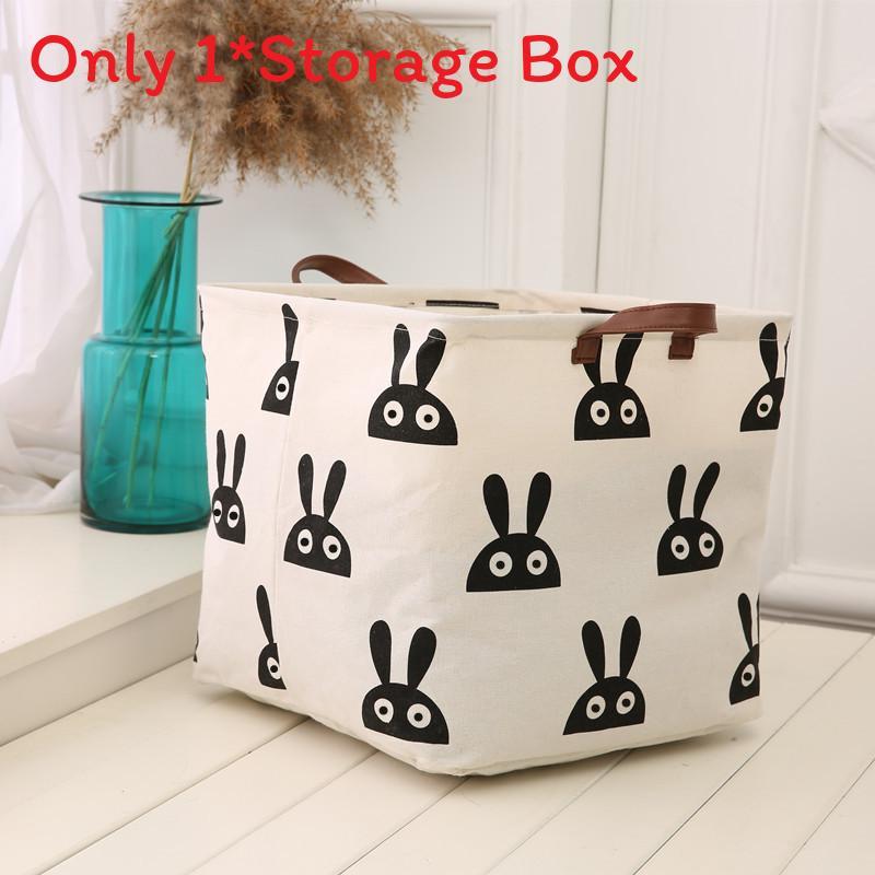 Nordic Fabric Storage Bin With Foldable Design For Home Organization And Toy Storage