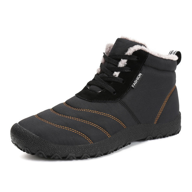 fashion New Style Fashion Winter shoes Men Ankle Boots Plus velvet leisure non-slip home Formal Boots Design Boots