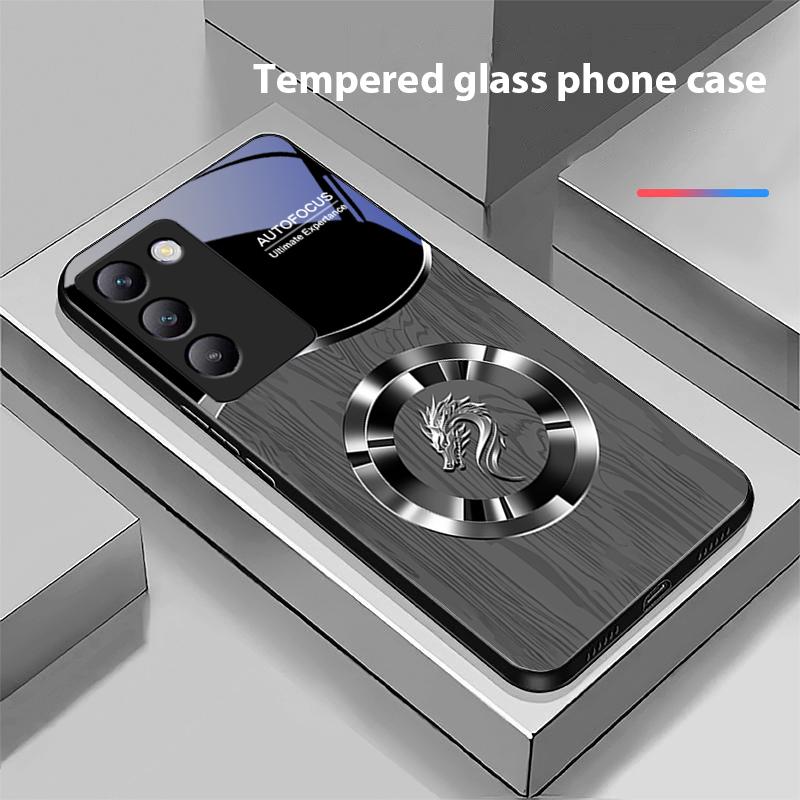 Circle Dragon Für Y72 33S 11 03 36 96 Lite 35 16 Iqoo 12 V40 SE 5G 29 40 21 30 X80 Pro Vivo Hartglas Handyhülle Schwarz