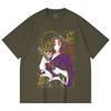 230 Gsm 100% Cotton Demon Slayer V35 Kokushibo Print Unisex Heavy Cotton T Shirt
