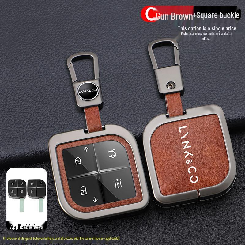 Lynk & Co 08 Schlüsselhülle 2023: Metall-Schnallen-Schutzhülle für 08EMP-Fernbedienung