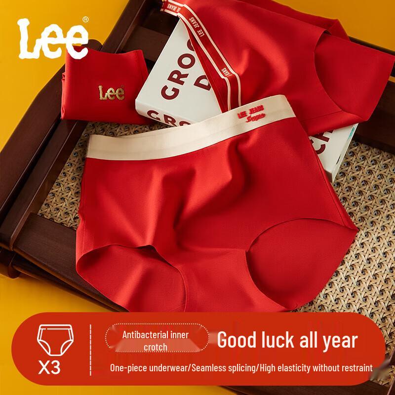

Lee Women s Festive Red Good Luck Underwear M