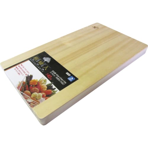 Ichihara Woodworks Wooden Cutting Board, "Kufujin" Wide Size, 42 x 24 x 3 cm
