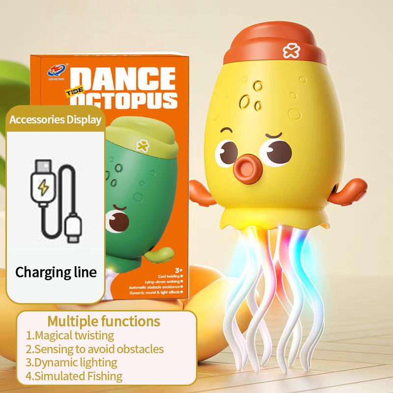 Electronic Dancing Squid Toys Magical Dancing Jellyfish Led Glowing Light Music Playful Dancing Octopu Best Kids Festival Present