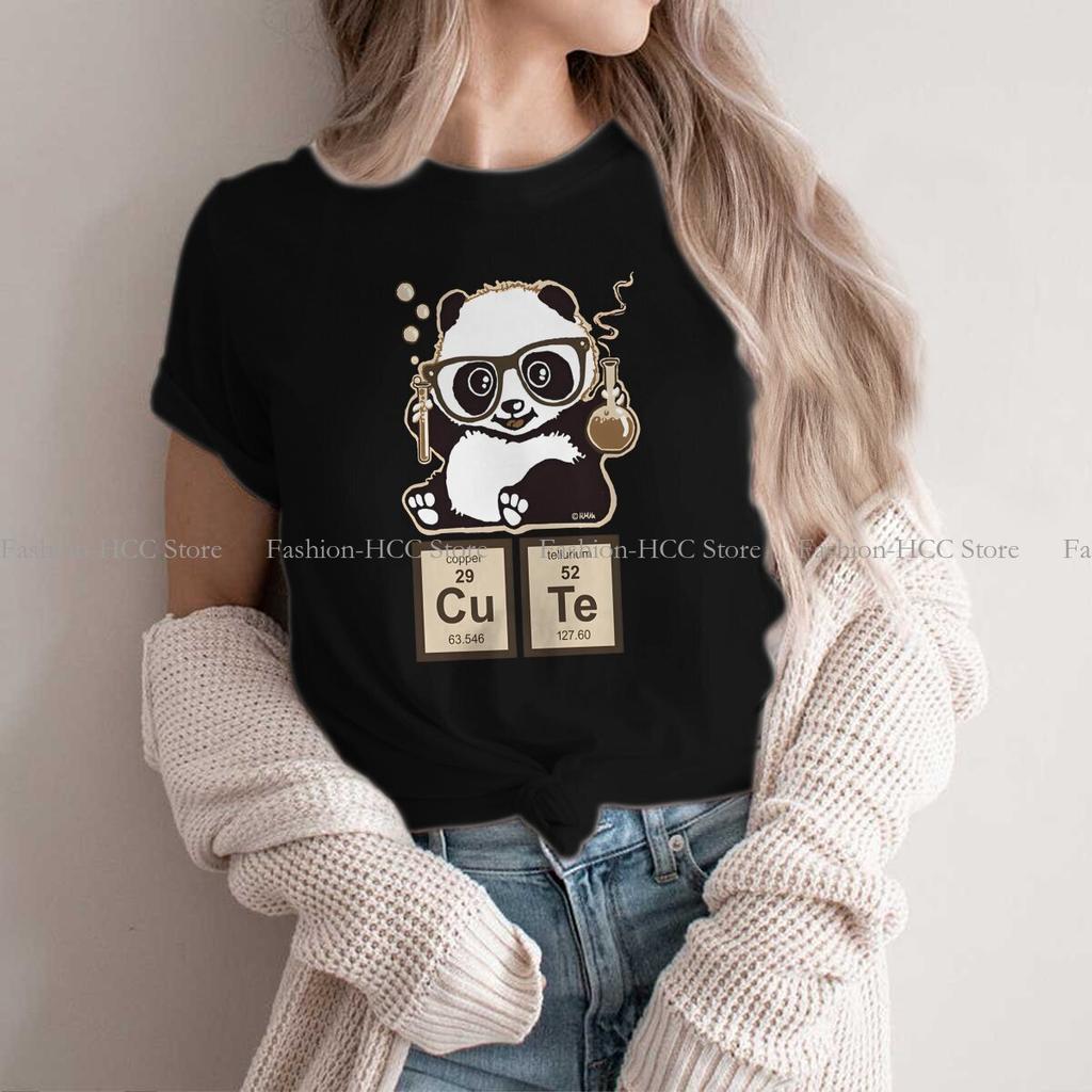 Chemistry Fashion Polyester Tshirts Panda Animals Female Harajuku Tops T Shirt O Neck