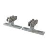 4Pcs Hoist Trolley 6 Wheel T Type Trolley Roller Assembly Hardware for DIY Projects