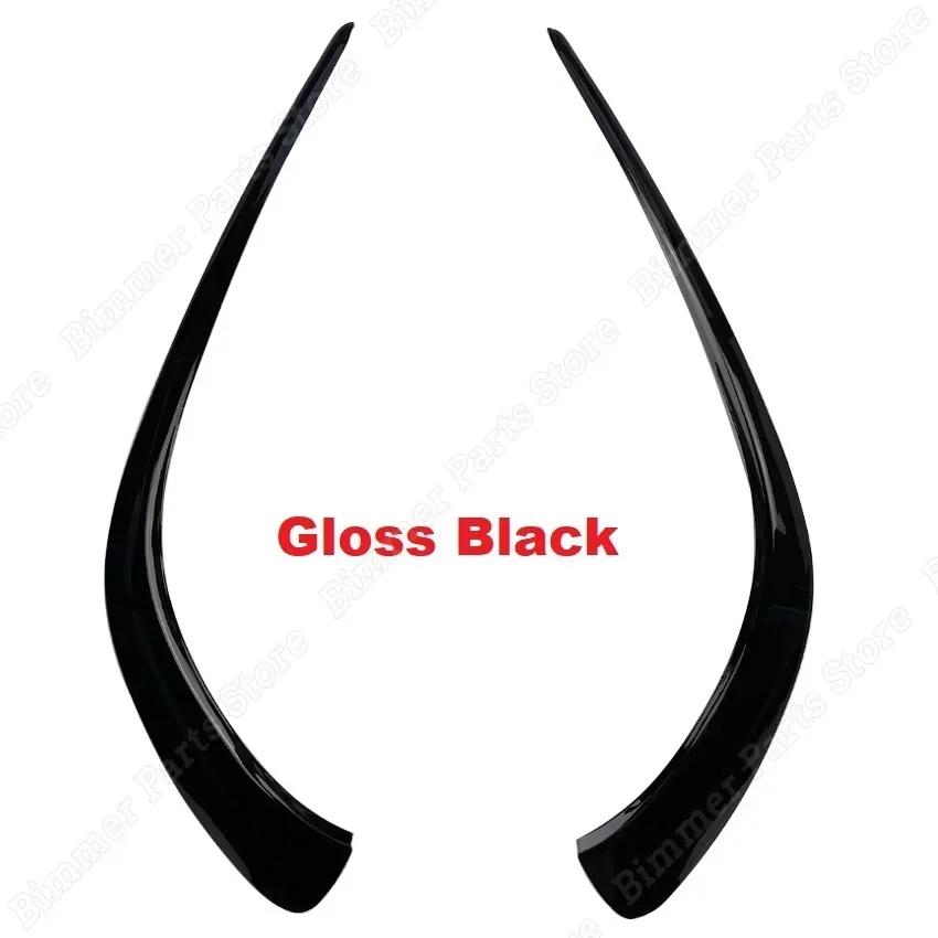Front Bumper Lip Fog Light Wind Knife For Mercedes CLA CLA Shooting Brake Car Fog Light Grille Hoods Trim 2019 2020 2021 2022 Gloss Black