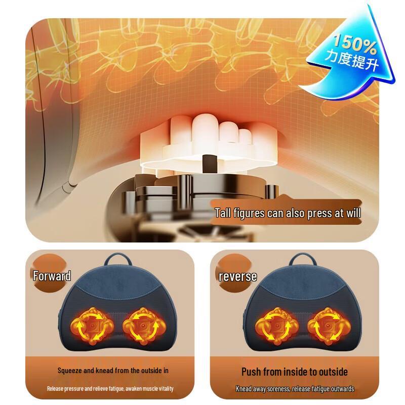 AUX Full Body Kneading Massager with Heat CN plug (adapter included)