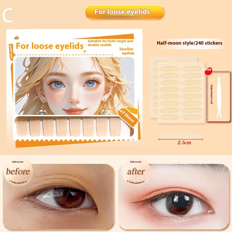 

180/216/240Pcs Invisible Eyelid Sticker Lace Eye Lift Strips Double Eyelid Tape Adhesive Stickers Eye Tape Tools Lash Tape C