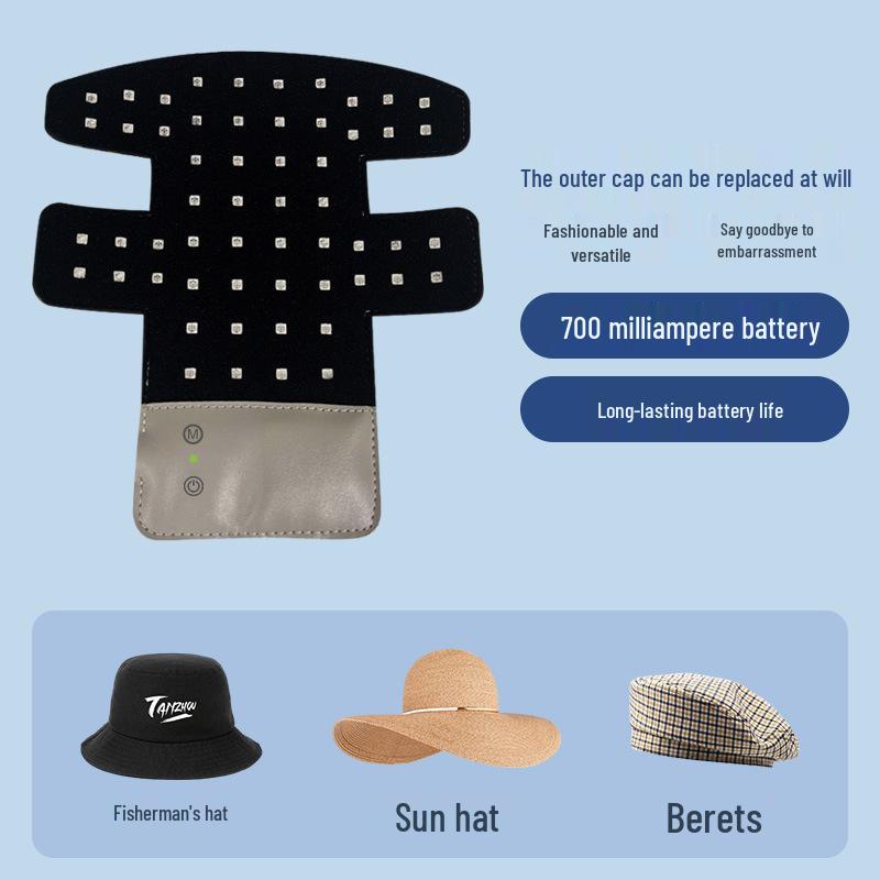 

LED Infrared Hair Growth Cap: Scalp Massager & Anti-Hair Loss USB Charging Therapy Device