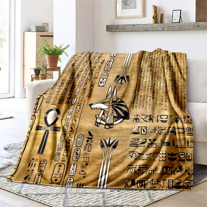 1 Stück Altägyptische Wandmalereien, Wikinger, Anubis Decke, Ganzjahres leichte Heim-Büro Außen Nickerchen Multifunktionale Decke