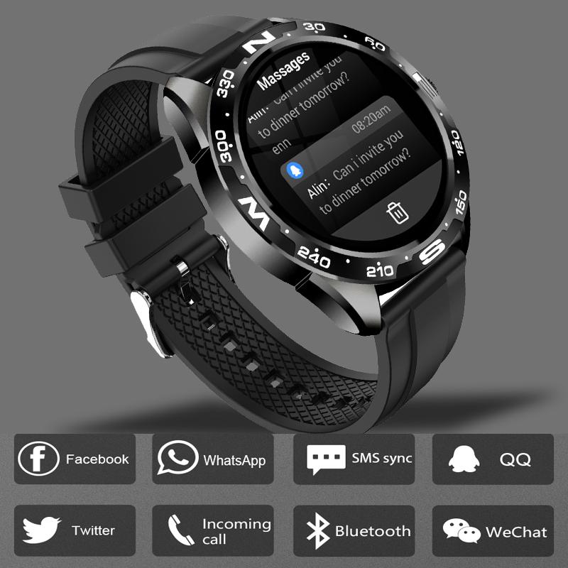 1.32 Inches 360*360 Pixels Smart Watch Men Bluetooth Call Custom Dial Rotating Bezel Smartwatch Waterproof For Android Ios