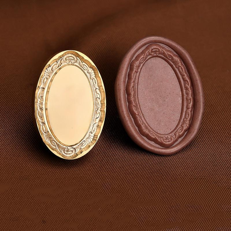 Matte Photo Frame Stamp Sealing Wax Stamp Head Fire Paint Lacquer Copper Seal Wax Stamp Heads Envelope Wedding Party Invitation