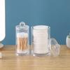 Multipurpose Clear Acrylic Storage Container Set With Lids Qtip Dispenser For Vanity Bathroom Countertop Organization