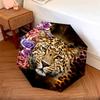 1 PC Automatic Folding Umbrella - Golden Leopard Pattern, Portable & Foldable Design with 8 Ribs, Christmas Birthday Gifts