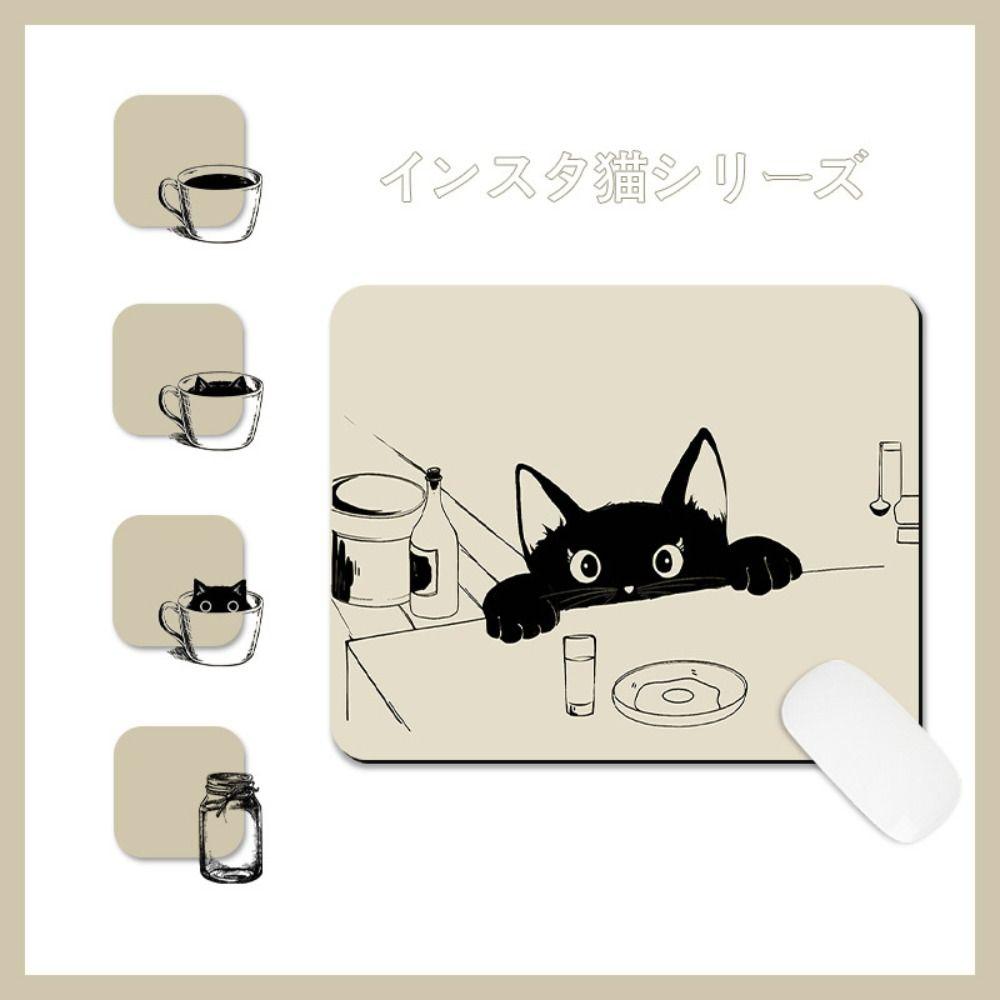 Desk Mat Waterproof Keyboard Mat Anti-Slip Cat Mouse Mat Creative Cat Mouse Pads  Girl Gifts