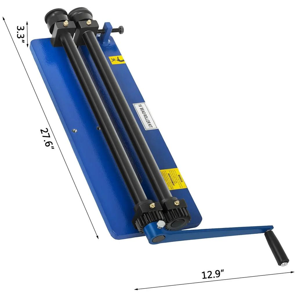 6 Rolle Bead Roller Former Swager Rotary Swaging Machine 460mm 18" 1.2mm Pressing Slot Machine