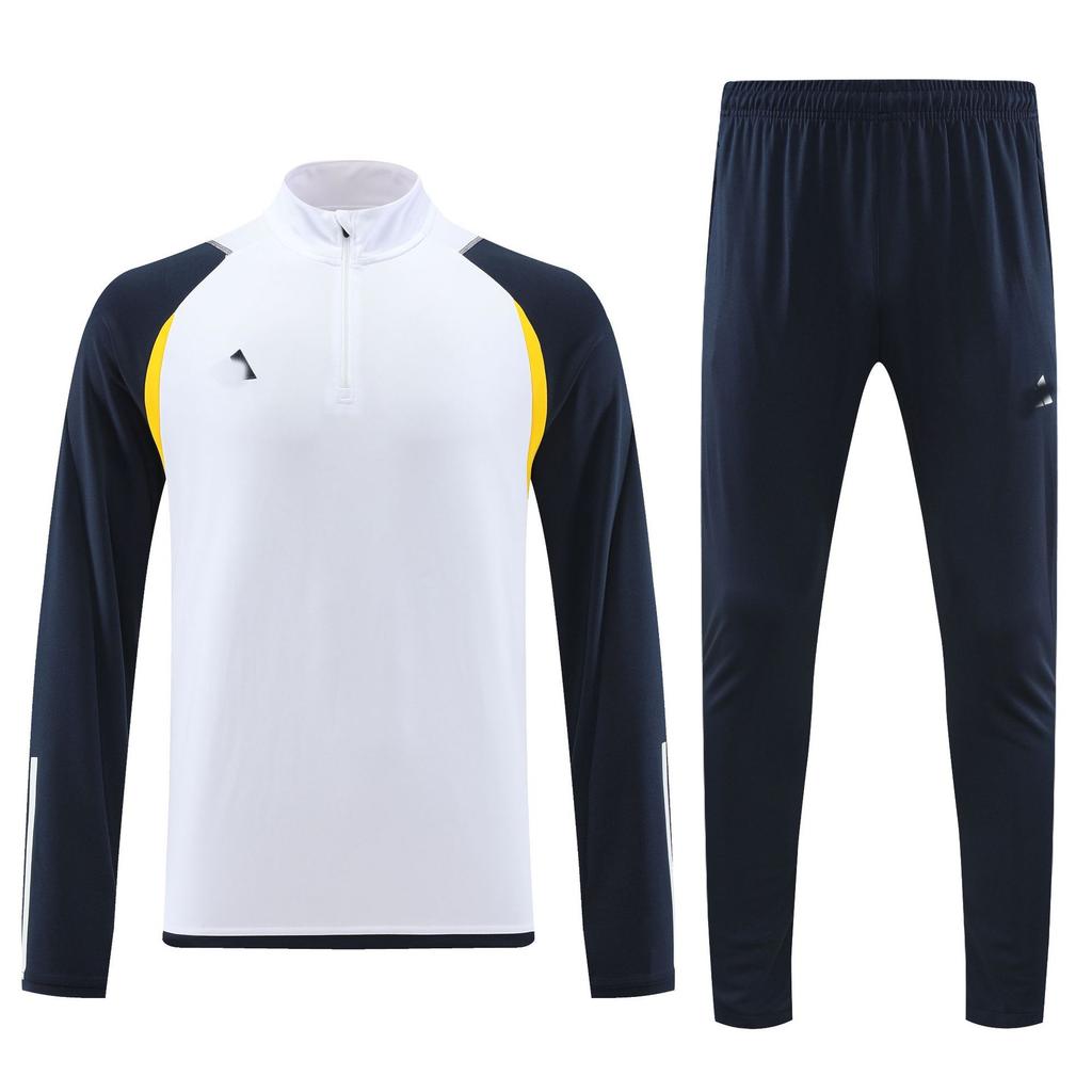 Student Team Half Zipper Long Sleeve Suit Football Training Suit Club Quick Drying Football Jersey Breathable