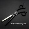 6.0" Black Pathfinder Hairdressing and Barber Serrated Scissors