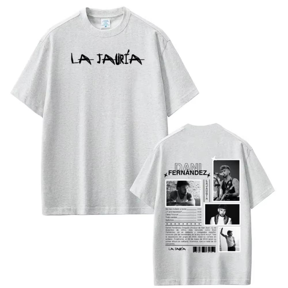 Rapper Dani Fernandez Album Tour Print T-shirts Men Women Hip-hop T-shirts Short-sleeved Loose Casual Cotton T-shirts Streetwear