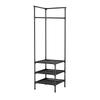 Multifunctional Corner Storage Rack for Clothes and Shoes – Detachable, Wall-Mounted Shelf for Bedroom