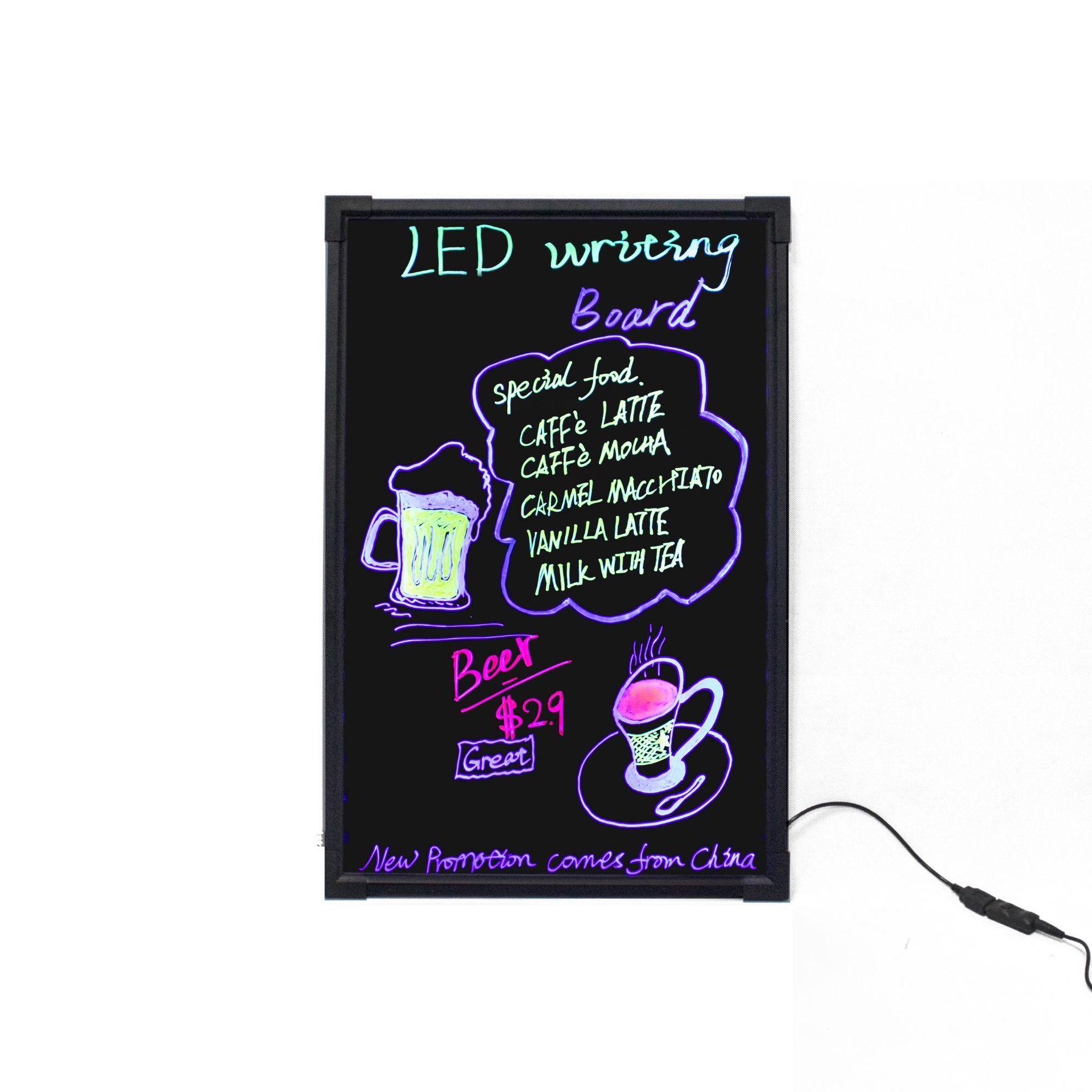 

Светодиодная флуоресцентная доска для письма - 60x80 Рекламная вывеска со стойкой 60x80 cm