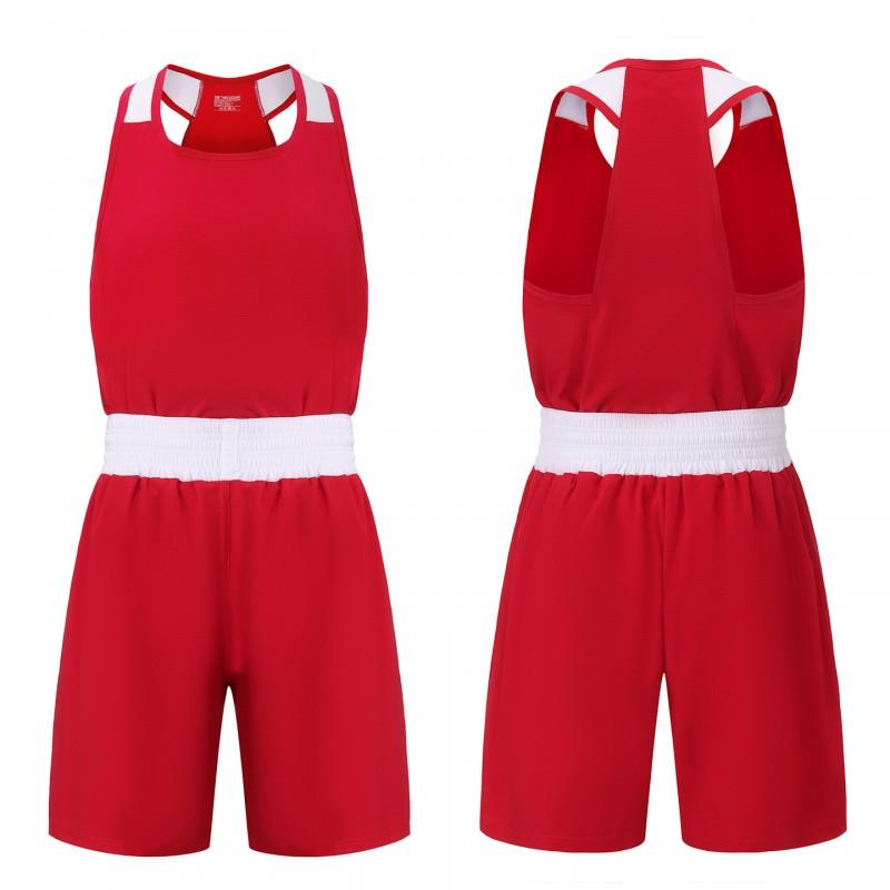 Boxing Training Suit Kids Adults Men Women Professional Sparring MMA Kickboxing Uniforms