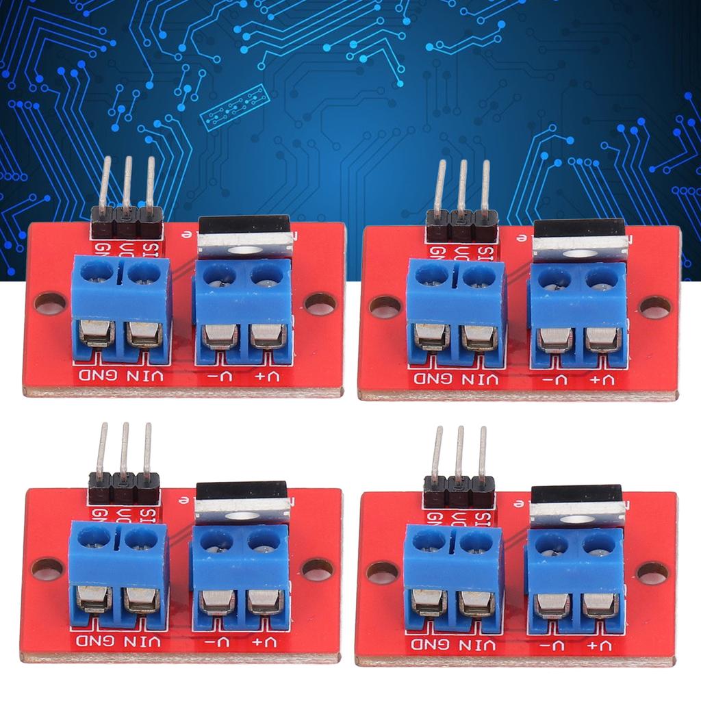 4 Stück Treiber-Modul MOS-Treiberplatine Zubehör-Set Kit für Raspberry Pi 0–24V