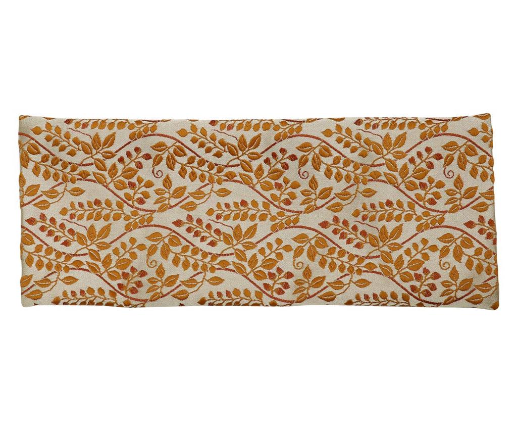 Buddhist Altar Table Mat "Botanical Pattern" Flame-Retardant Buddhist Altar Mat 39x13cm Large 005. Brown