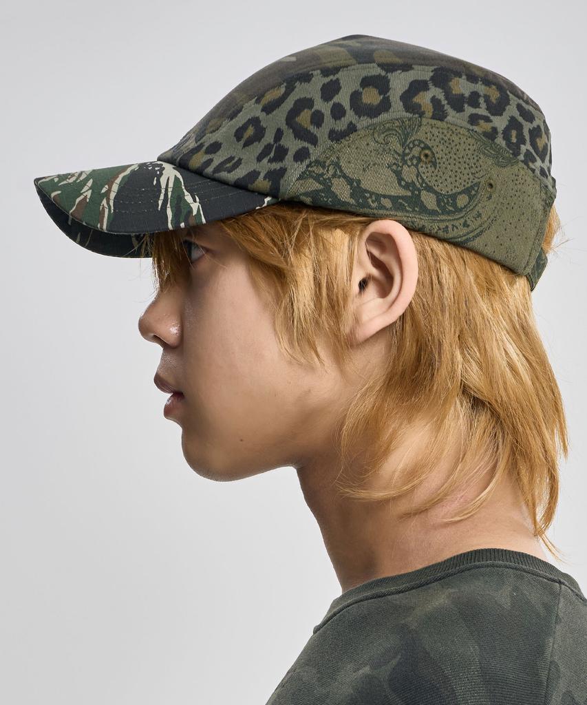 AJOBYAJO Pattern Mixed Cap [Khaki]