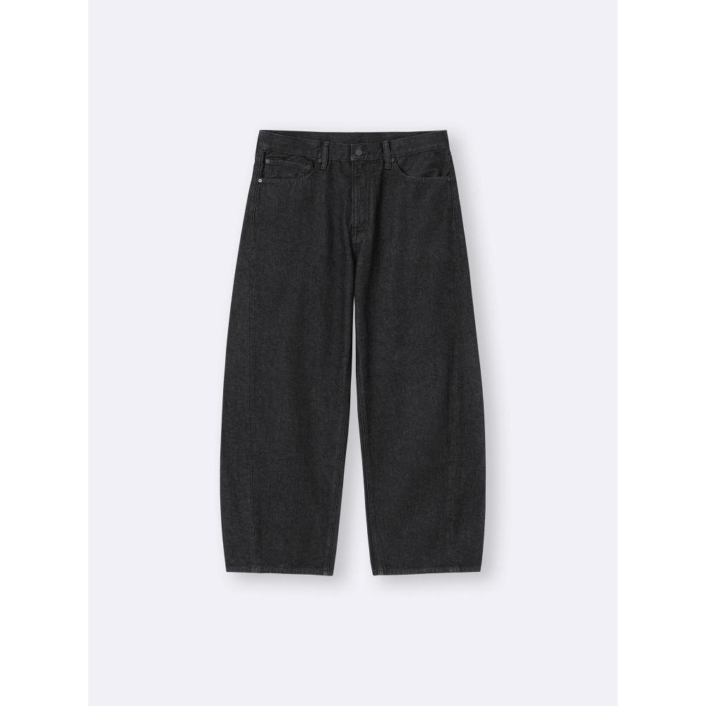 Gu By Uniqlo Barrel Leg Jeans+os Us Version