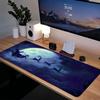 Christmas Moon Mouse Pad Computer Accessories Office Game Table Mats Rubber Anti-slip Gaming Keyboard Mousepads Desk Pads 40X90